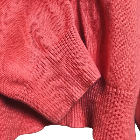 FOXCROFT Women's Soft Coral 100% Supima Cotton Pullover 1/4 Zip Sweater Size XXL - Picture 10 of 12
